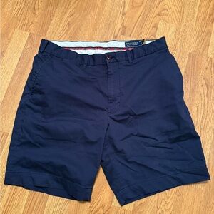 Polo by Ralph Lauren Men's Dark Blue Flat Front Shorts